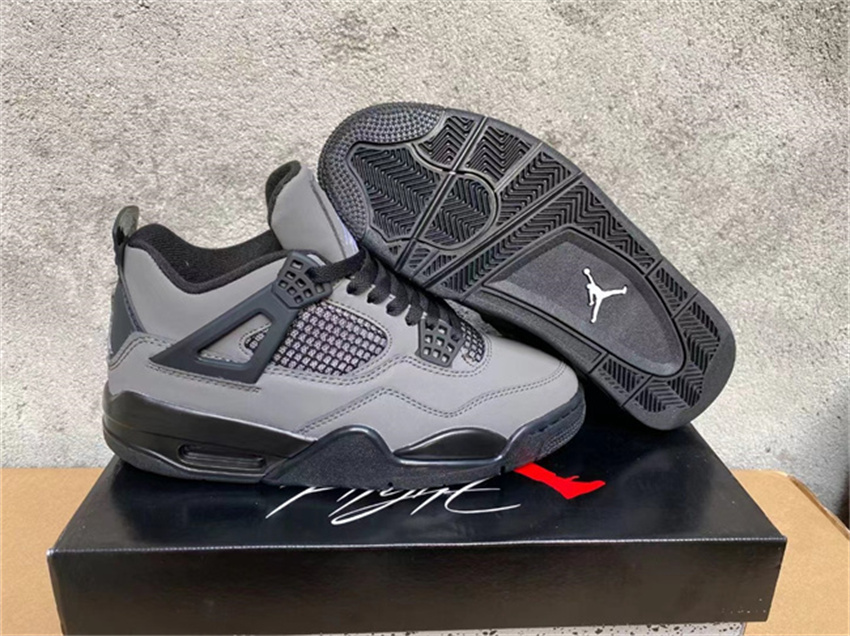 Women's Grey Running weapon Air Jordan 4 Shoes 0104